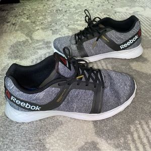 Reebok SmoothFuse Grey and Black Technology Memory Foam Sneakers